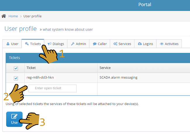use ticket